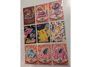 1999 Topps  Group 3 Pokemon Cards Not-Graded But Excellent Condition