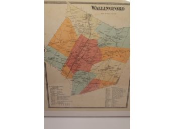 1868 Map Of The Town Of Wallingford CT - Beers Map