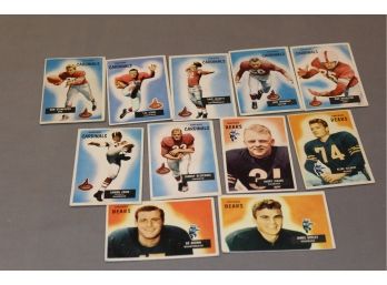 1955 Bowman Chicago Bears & Chicago Cardinals Football Cards (11)