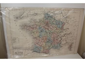 1852 Map Of France - 'Carte De France' By A.H. Dufour