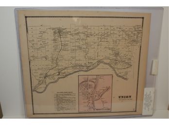 1866 Map Of Union NY - Broome Co.