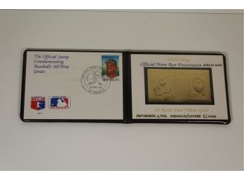 1989 Willie Mays Commemorative (first Day Of Issue Stamp) 23 Ct Gold Foil Stamp