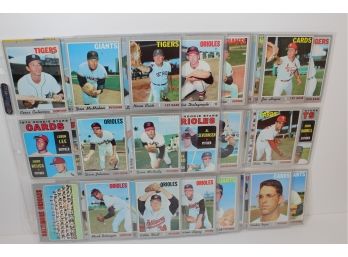 1970 Topps Baseball Group - Team And Rookie Cards (82)