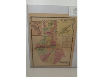 1869 Town Of Hamden CT - Beers Map