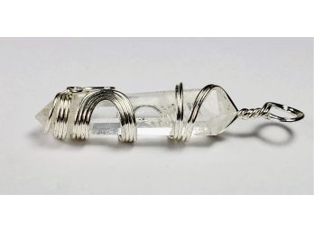 Clear Stone Pendulum Pendant