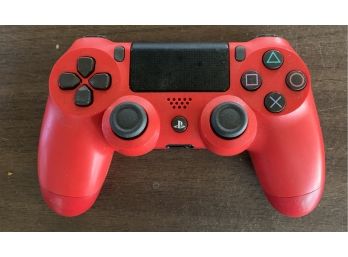 Red PlayStation 4 Controller