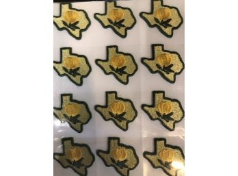 1000 Texas Yellow Rose Sew On Patches