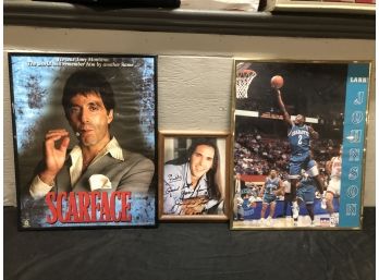 Scarface Poster, M. Johnson Poster, Signed Actor Photo
