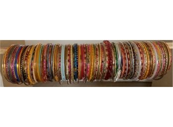 Glass Bangle Bracelet Lot #2