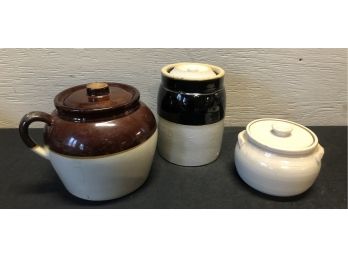 Vintage Bean And Canister/Pots
