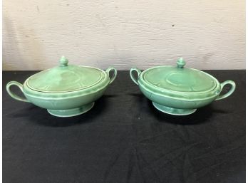 2 Serving Dishes With Lids Fiesta Inspired