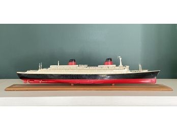 A Vintage Plastic Model Of The S.S. France