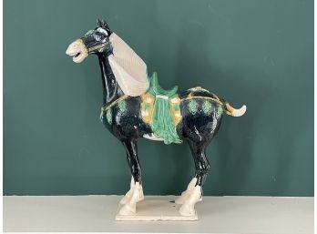 A Large Antique Ceramic Horse