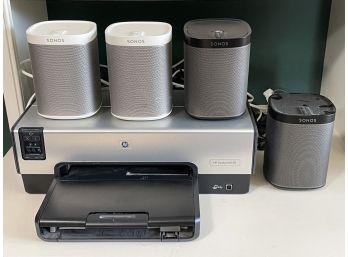 Sonos Speakers And A Printer