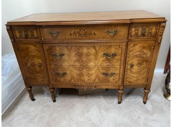 Vintage Dresser With Floral Inlay