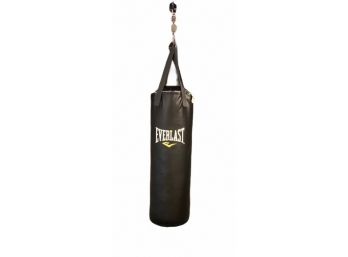 Everlast Punching Bag & Gloves & Floor Mat   (LOC: S)