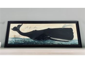 Parc Monceau Framed Print Of Watercolor The Sperm Whale   (LOC: S)