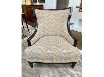 Pair Ethan Allen Missoni Style Upholstered Side Chairs   (LOC FFD-R)