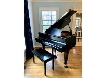 Wurlitzer Baby Grand Piano Black Matte Laquer Finish   (LOC: S )