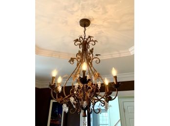 Lillian August Chandelier In Dark Brass Finish   (LOC: S)