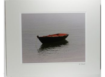 16' X 20' Matted & Signed Photograph (Nancy Stanich) - Waiting Skiff