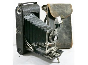 Kodak Folding Camera With Bellows - No 3-A Autographic, Model C Folding Pocket Camera With Leather Case