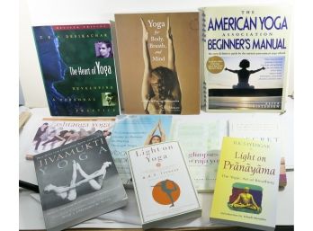 Lot Of 10 Books - Yoga Collection - Paperbacks In VG Condition Including 2 Iyengar Books