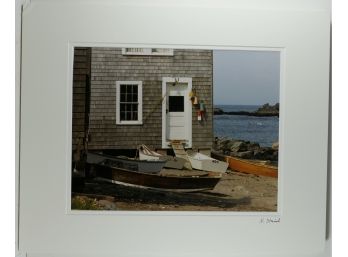 16' X 20' Matted & Signed Photograph (Nancy Stanich) - Skiffs At Fish Beach