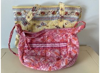 2 Bright Quilted Purses