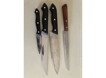 Stainless Knife Set Of 3 Plus An Extra