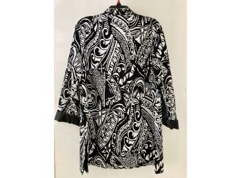 Nice Jacket With A Black And White Design By Units Size L