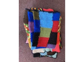 2 Hand Knitted Blankets