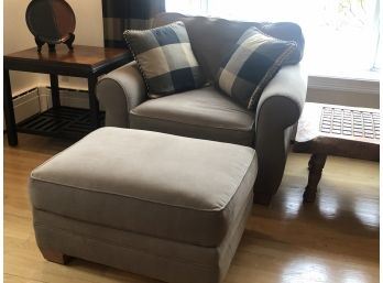 Beautiful Arm Chair And Ottoman