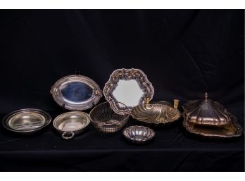 Assorted Silver Plate Serving Pieces