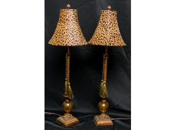 Pair Of Candlestick Lamps