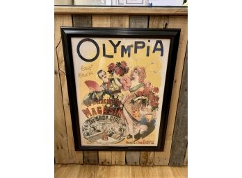 Framed French Olympia La Demoiselle De Magasin The Shop Girl Poster