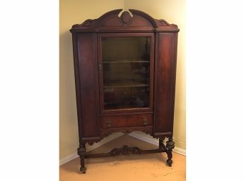 Large Antique Glass Fronted Cabinet
