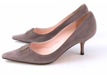 Antique Styling Italian Lilac Suede Pumps