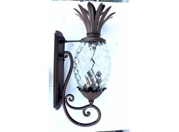 Brand New  Natalee Bronze Pineapple Outdoor Wall Lantern