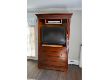 Exceptional Quality ' Grange ' Louis Phillipe Style Media Cabinet With Pull Out TV Stand (Made In France)