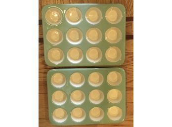 2 Standard Cupcake Tray 12 Cupcakes In Ceramic