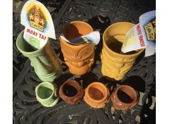 Polynesian Tiki Tumblers And Shot Glasses