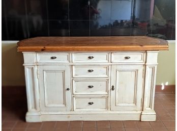 Fabulous Extra Extra Large Kitchen Island Extremely Functional!!