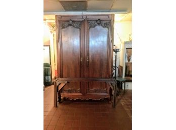 Elegant And Extra Large Mohagany Armoire