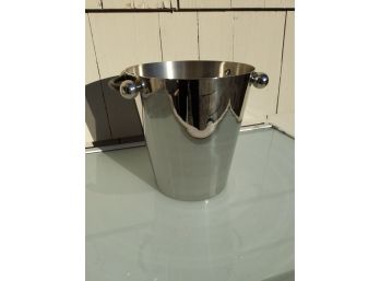 Brand New Stainless Steel With Leather Handles Ice Bucket From Marquis Waterford