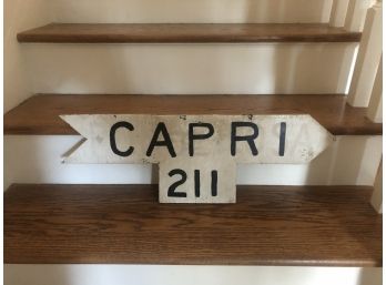 Vintage Capri Sign