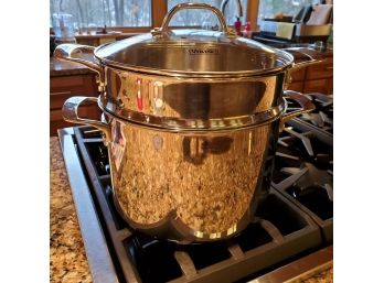 Viking Stainless Steel Stockpot With Strainer And Lid