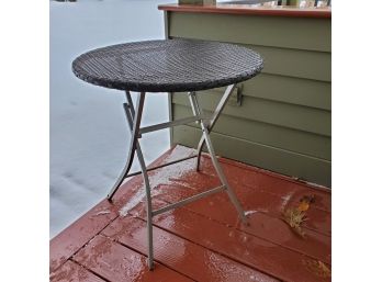 Woven Outdoor Folding Cafe Table