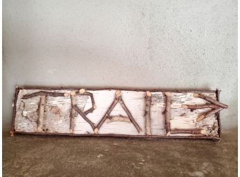 Whimsical And Rustic 'Trail' Sign Decor With Arrow