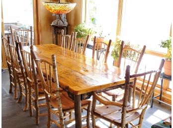 Stunning! One-of-a-kind Antique Barn Door 8ft Dining Table (Chairs Not Included)